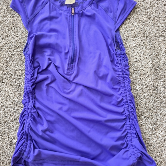 CALIA by Carrie Underwood Tops - CALIA by Carrie Underwood Lavender Zip-Front Top